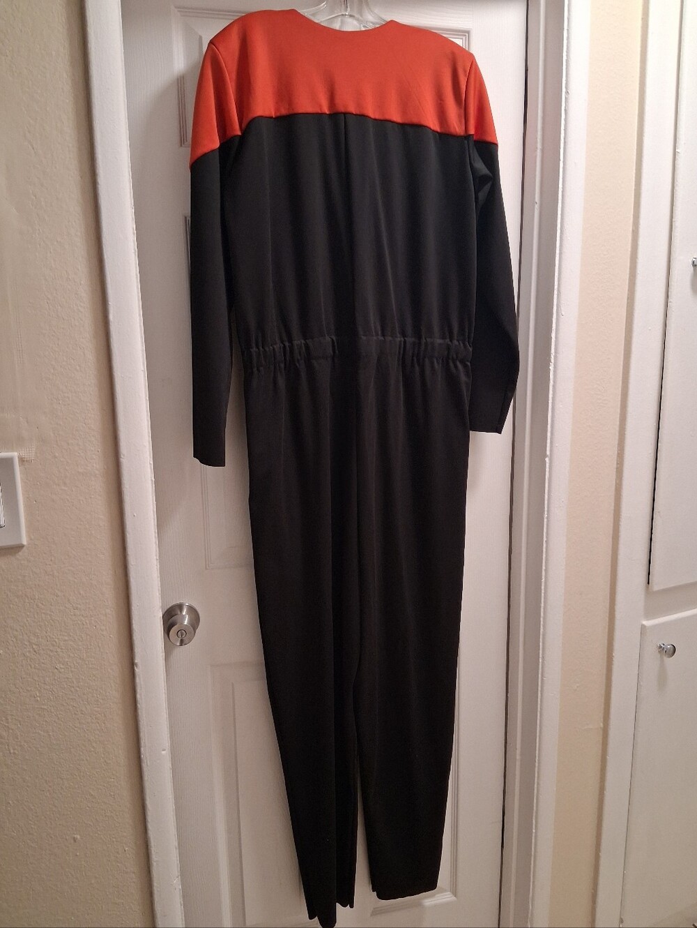 Start Treck Kids Colorblock One-Piece Jumpsuit in Black and Red